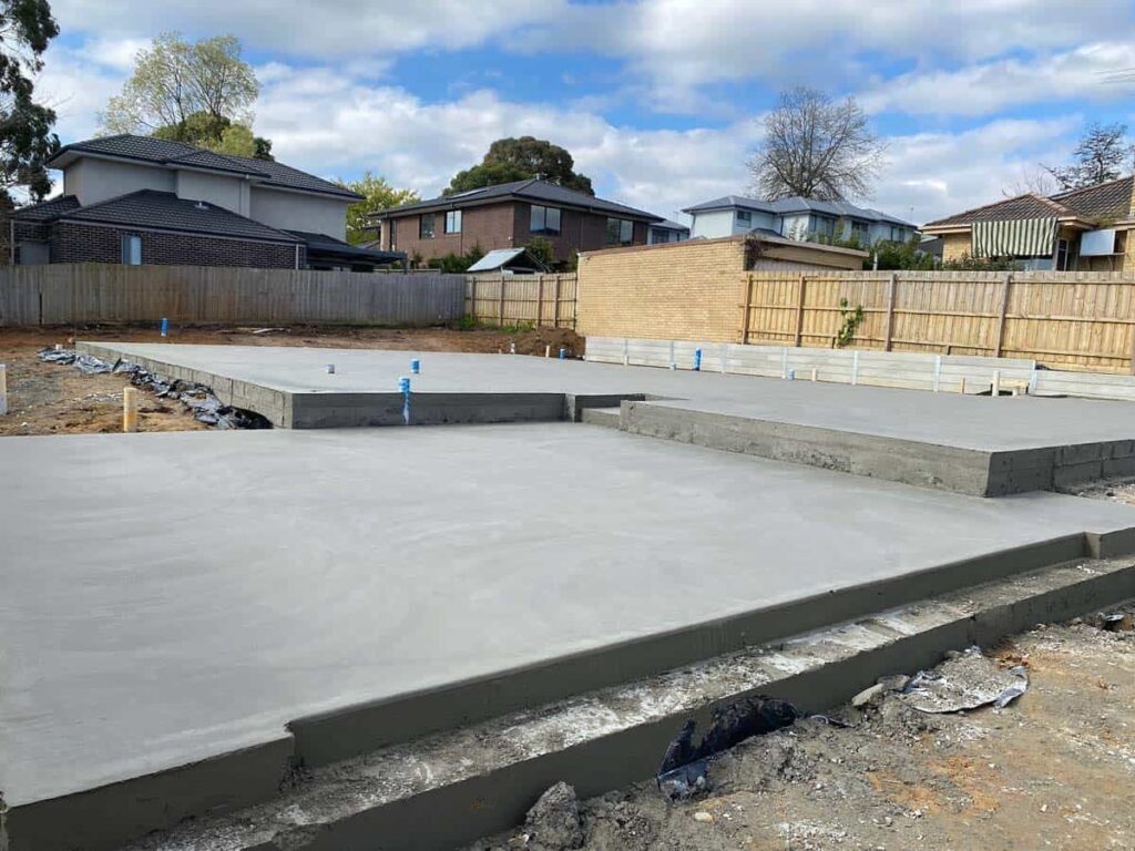Plain concrete finish