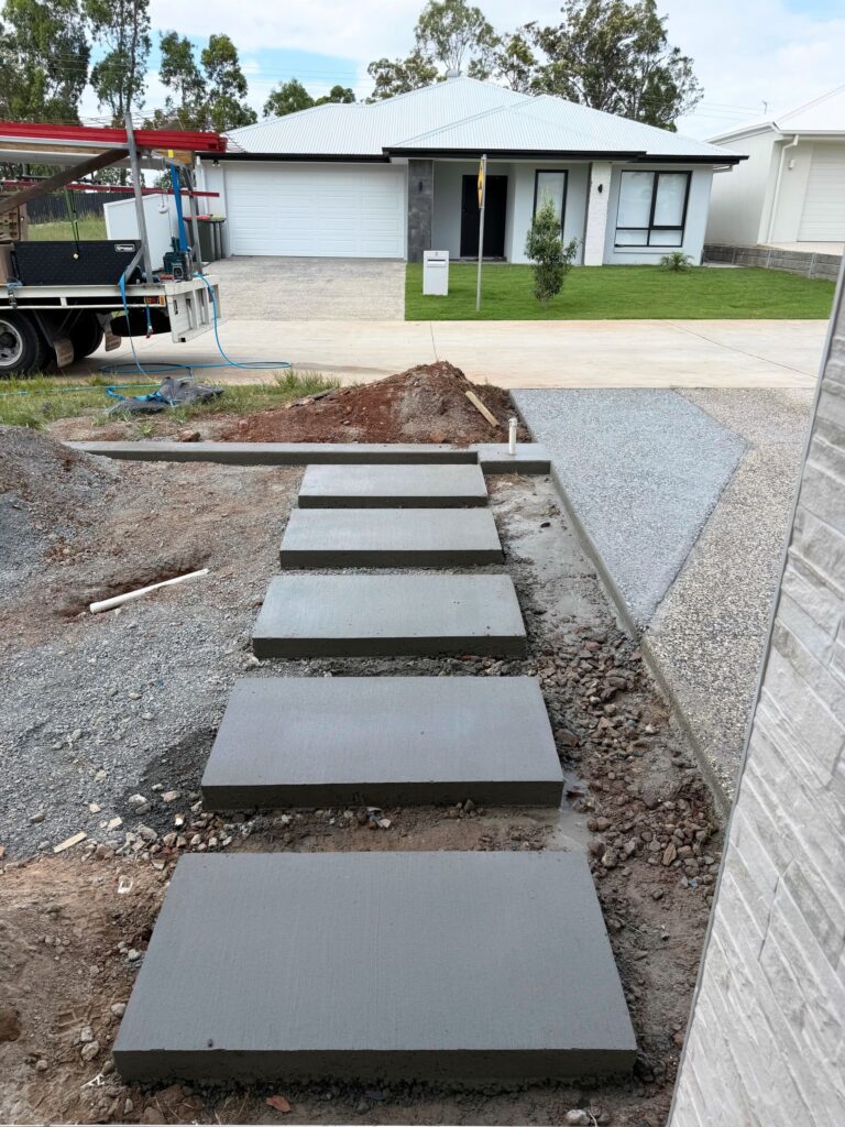 Small concrete works completed by High Calibre